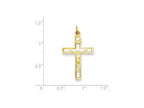 FJC Finejewelers Sterling Silver Enamel Inri Crucifix Charm