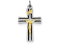 FJC Finejewelers Sterling Silver Inri Crucifix Charm