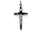 FJC Finejewelers Sterling Silver Enameled Crucifix Charm