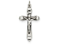 FJC Finejewelers Sterling Silver Antiqued Crucifix Pendant Necklace - Chain Included