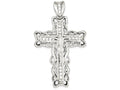 FJC Finejewelers Sterling Silver Cubic Zirconia Crucifix Pendant Necklace - Chain Included