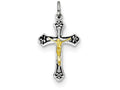 FJC Finejewelers Sterling Silver Crucifix Charm