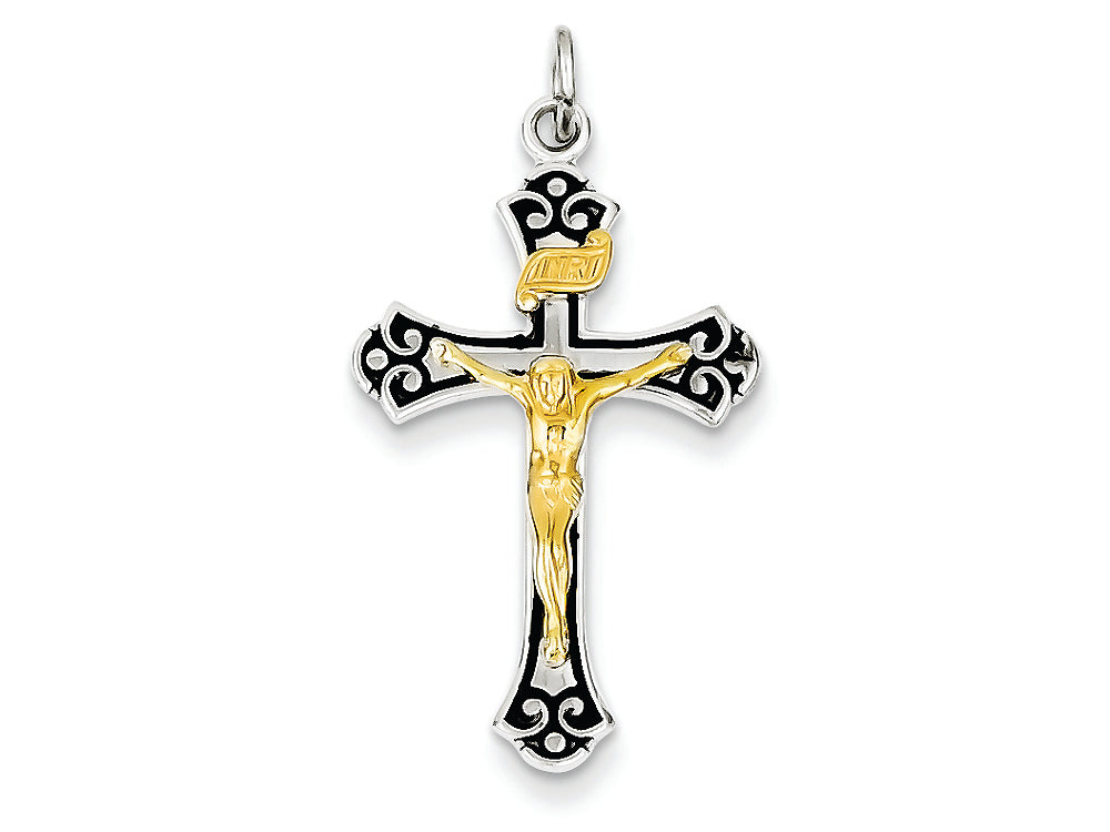 FJC Finejewelers Sterling Silver Crucifix Pendant Necklace - Chain Included