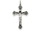 FJC Finejewelers Sterling Silver Antiqued Inri Crucifix Pendant Necklace - Chain Included