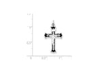 FJC Finejewelers Sterling Silver Enameled Inri Crucifix Charm