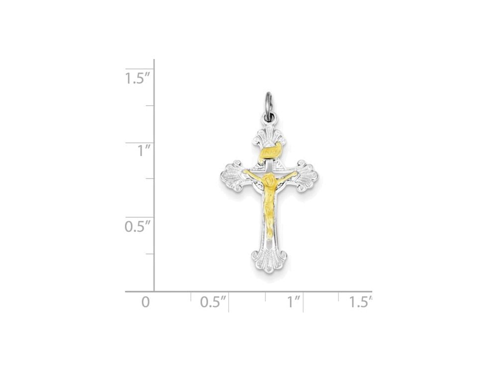 FJC Finejewelers Sterling Silver Inri Crucifix Charm