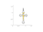 FJC Finejewelers Sterling Silver Inri Crucifix Charm