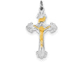 FJC Finejewelers Sterling Silver Inri Crucifix Charm