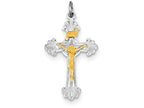 FJC Finejewelers Sterling Silver Inri Crucifix Charm