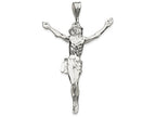 FJC Finejewelers Sterling Silver Corpus (crucified Christ) Pendant Necklace - Chain Included