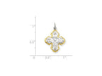 FJC Finejewelers Sterling Silver 4-way Medal Pendant Necklace - Chain Included