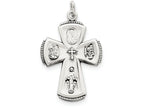 FJC Finejewelers Sterling Silver Antiqued Cross Pendant Necklace - Chain Included
