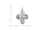 FJC Finejewelers Sterling Silver Antiqued 4-way Medal Pendant Necklace - Chain Included