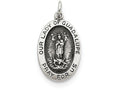 FJC Finejewelers Sterling Silver Our Lady Of Guadalpue Medal Pendant Necklace - Chain Included