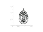 FJC Finejewelers Sterling Silver Our Lady Of Guadalupe Medal Pendant Necklace - Chain Included