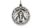 FJC Finejewelers Sterling Silver Antiqued Miraculous Medal Pendant Necklace - Chain Included