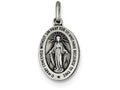 FJC Finejewelers Sterling Silver Antiqued Miraculous Medal Pendant Necklace - Chain Included