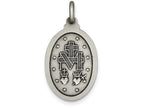 FJC Finejewelers Sterling Silver Antiqued Miraculous Medal Pendant Necklace - Chain Included
