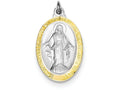 FJC Finejewelers Sterling Silver Miraculous Medal Pendant Necklace - Chain Included