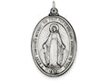 FJC Finejewelers Sterling Silver Antiqued Miraculous Medal Pendant Necklace - Chain Included