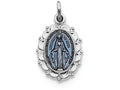 FJC Finejewelers Sterling Silver Miraculous Medal Pendant Necklace - Chain Included