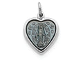 FJC Finejewelers Sterling Silver Miraculous Heart Medal Pendant Necklace - Chain Included