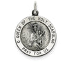 FJC Finejewelers Sterling Silver Queen Of The Holy Scapular Medal Pendant Necklace - Chain Included