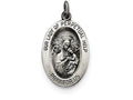 FJC Finejewelers Sterling Silver Our Lady Of Perpetual Help Medal Pendant Necklace - Chain Included