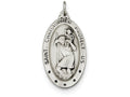 FJC Finejewelers Sterling Silver St. Christopher Medal Pendant Necklace - Chain Included