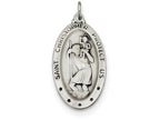 FJC Finejewelers Sterling Silver St. Christopher Medal Pendant Necklace - Chain Included