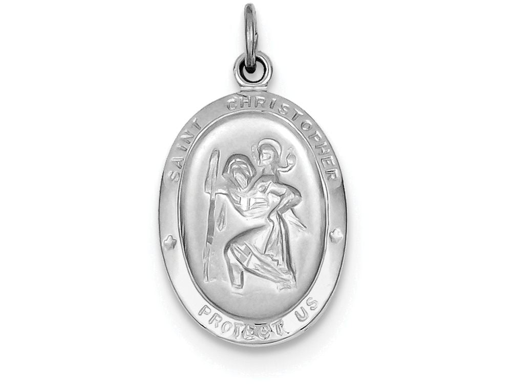 FJC Finejewelers Sterling Silver St. Christopher Medal Pendant Necklace - Chain Included