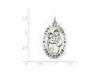 FJC Finejewelers Sterling Silver Antiqued Saint Anthony Medal Pendant Necklace - Chain Included