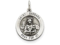 FJC Finejewelers Sterling Silver St. Barbara Medal Pendant Necklace - Chain Included