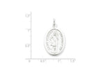 FJC Finejewelers Sterling Silver Saint Florian Medal Pendant Necklace - Chain Included