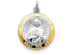 FJC Finejewelers Sterling Silver Saint Jude Thaddeus Medal Pendant Necklace - Chain Included
