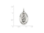 FJC Finejewelers Sterling Silver Saint Jude Thaddeus Medal Pendant Necklace - Chain Included