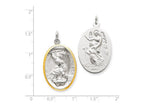 FJC Finejewelers Sterling Silver St. Michael Medal Pendant Necklace - Chain Included