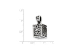 FJC Finejewelers Sterling Silver Square Prayer Box Pendant Necklace - Chain Included