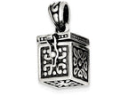 FJC Finejewelers Sterling Silver Square Prayer Box Pendant Necklace - Chain Included