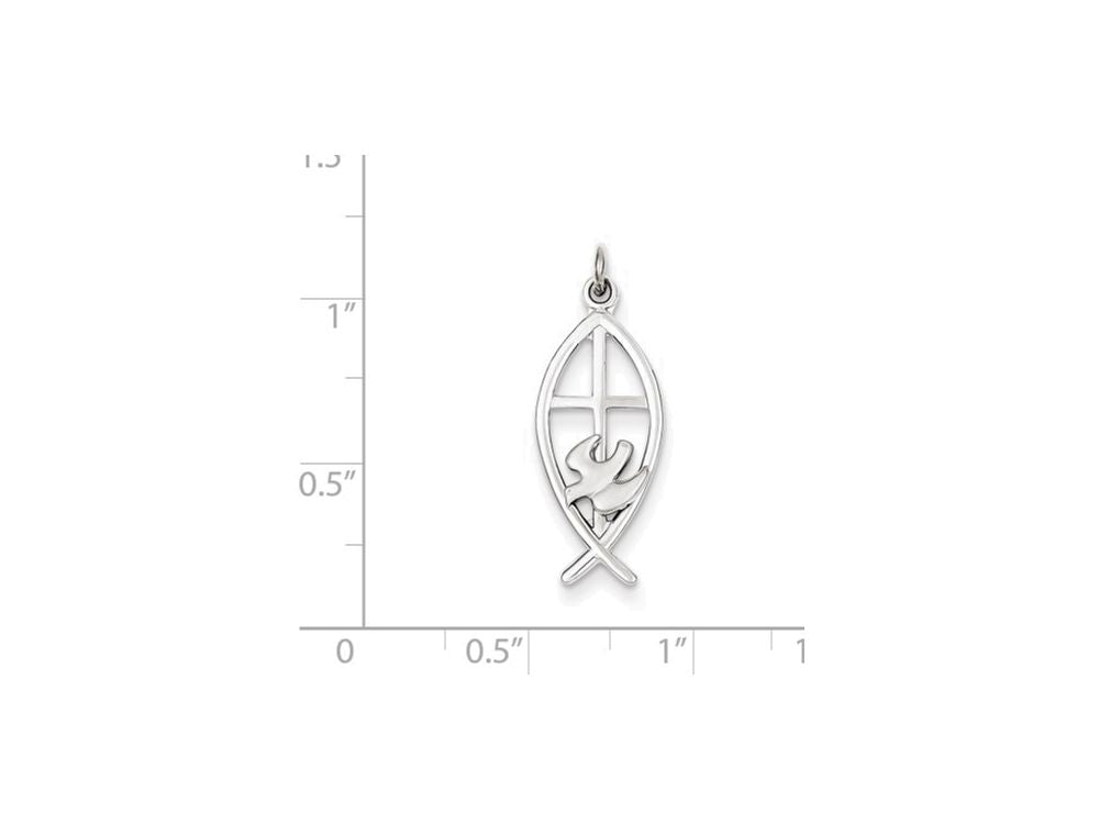 FJC Finejewelers Sterling Silver Ichthus Fish Charm
