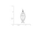 FJC Finejewelers Sterling Silver Ichthus Fish Charm