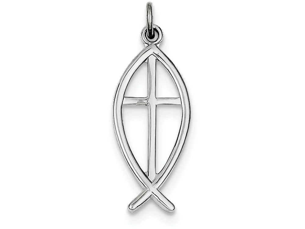 FJC Finejewelers Sterling Silver Ichthus Fish Charm