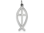 FJC Finejewelers Sterling Silver Ichthus Fish Charm