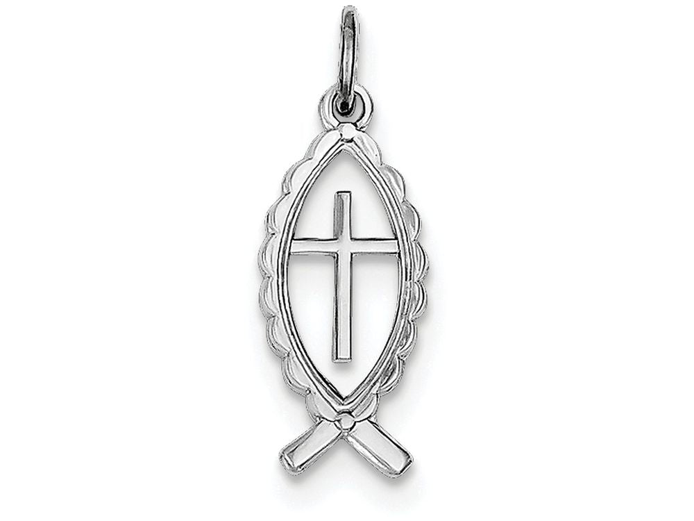 FJC Finejewelers Sterling Silver Ichthus Fish Charm