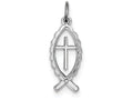 FJC Finejewelers Sterling Silver Ichthus Fish Charm