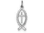 FJC Finejewelers Sterling Silver Ichthus Fish Charm