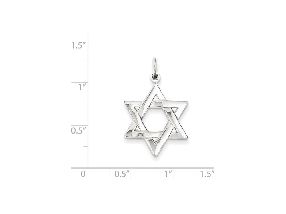 FJC Finejewelers Sterling Silver Star Of David Charm