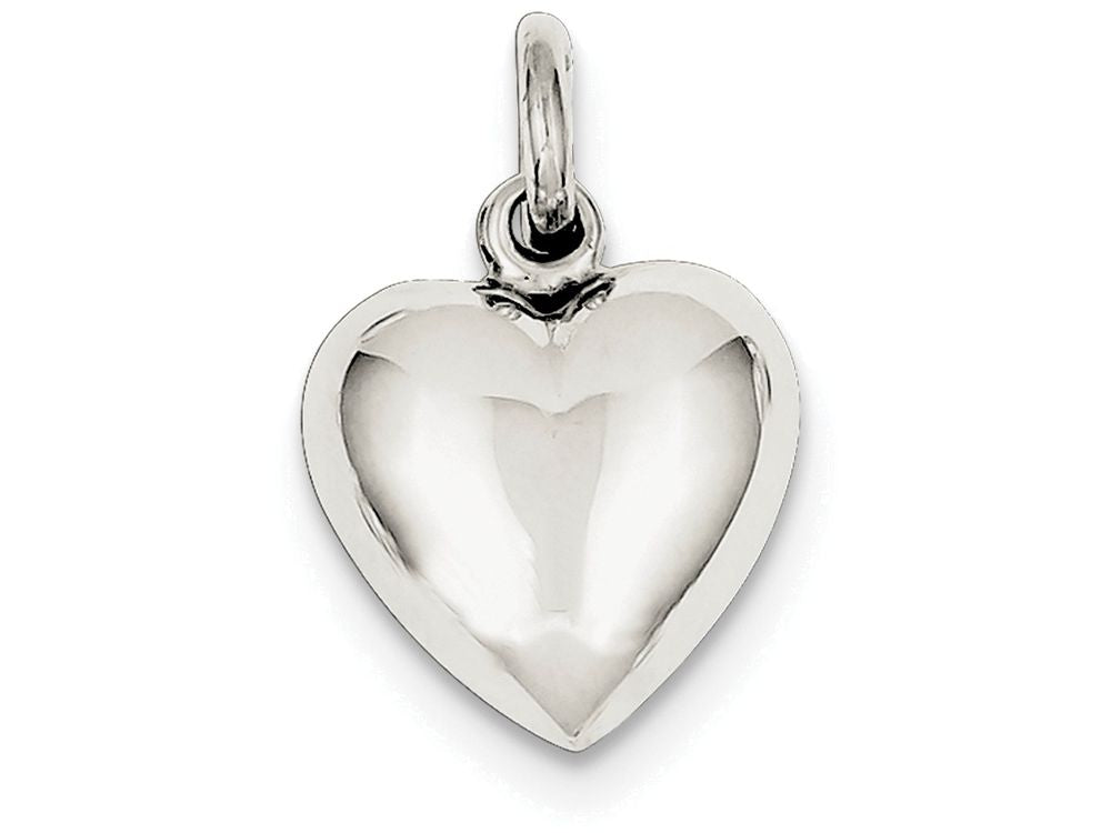 FJC Finejewelers Sterling Silver Puffed Heart Charm