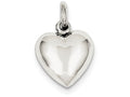 FJC Finejewelers Sterling Silver Puffed Heart Charm