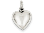 FJC Finejewelers Sterling Silver Puffed Heart Charm